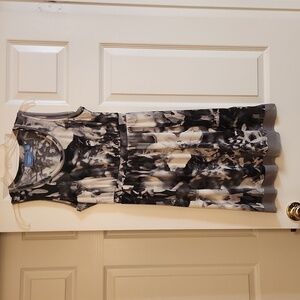 Simply Vera Vera Wang Sleeveless Black and White and Gray Dress Size XS EUC